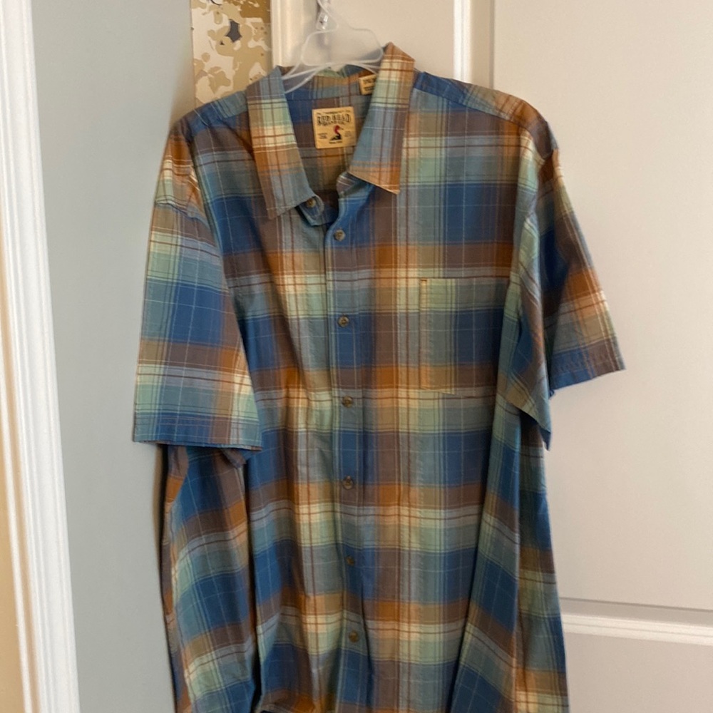 Red Head casual button down